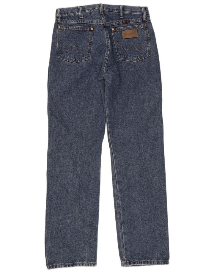 Wrangler Mens Straight Jeans W32 L32 Blue Cotton