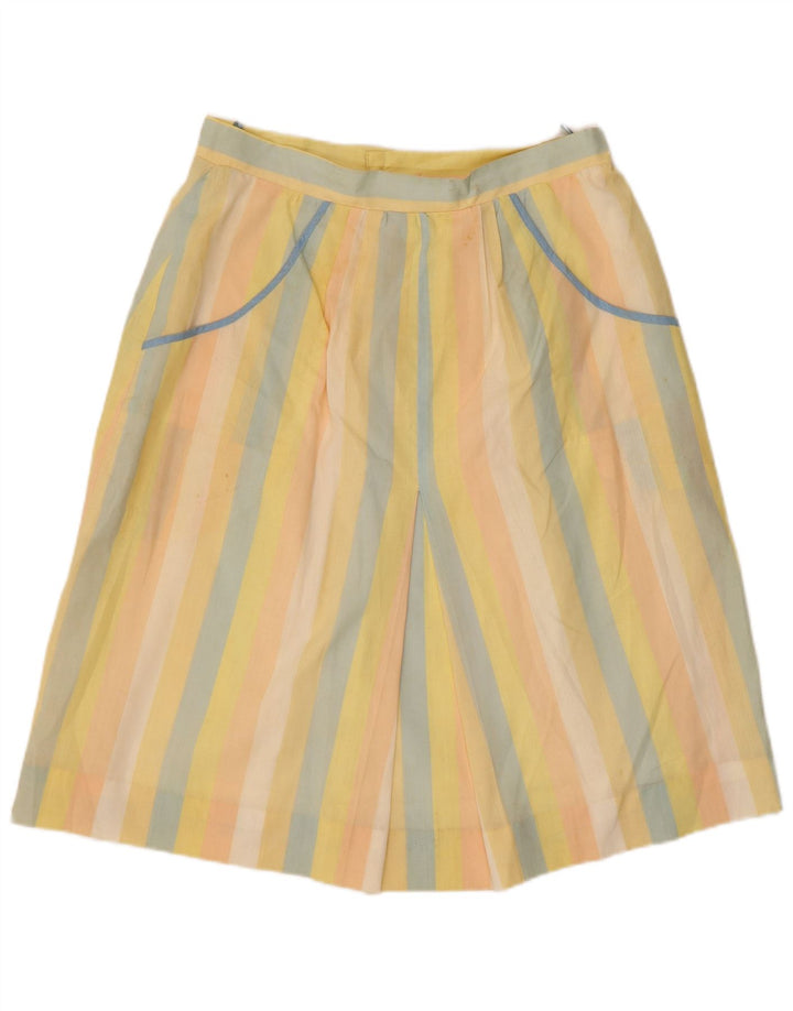 Vintage Womens A-Line Skirt W32 Large  Multicoloured Striped