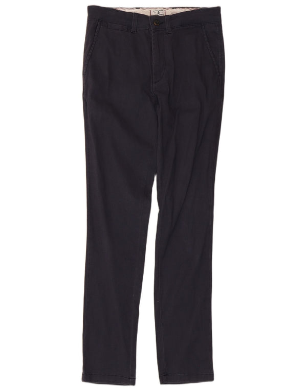 Jack & Jones Mens Marco Slim Chino Trousers W28 L30 Navy Blue Cotton