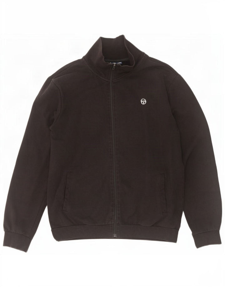Sergio Tacchini Mens Tracksuit Top Jacket 2XL Black Cotton