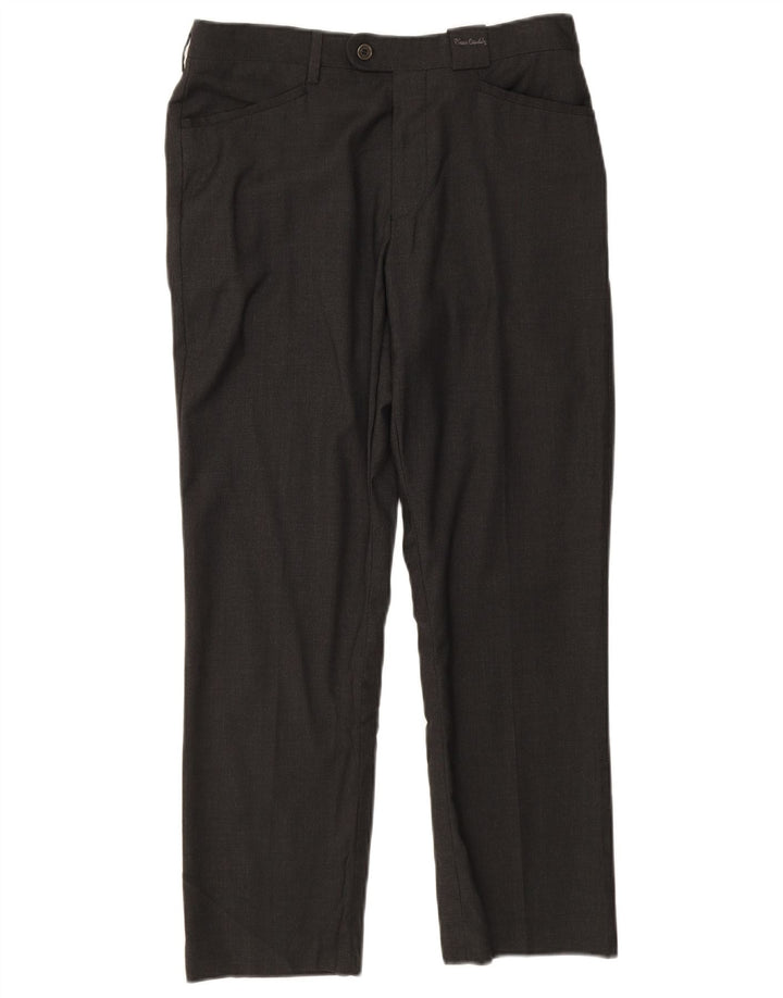 PIERRE CARDIN Womens Straight Suit Trousers EU 40 Medium W32 L28 Grey