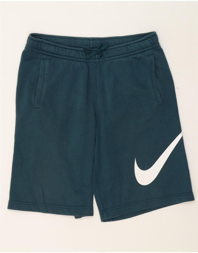 NIKE Mens Graphic Sport Shorts Medium  Green Cotton Vintage Nike and Second-Hand Nike from Messina Hembry 