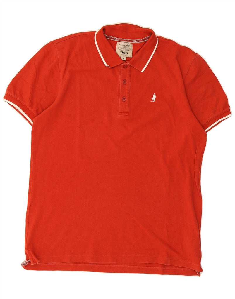 MARLBORO CLASSICS Mens Polo Shirt Medium Red Cotton Vintage Marlboro Classics and Second-Hand Marlboro Classics from Messina Hembry 