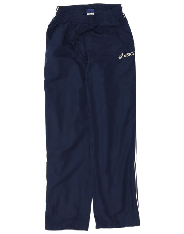 Asics Mens Windbreaker Trousers XS Navy Blue Polyester Sports