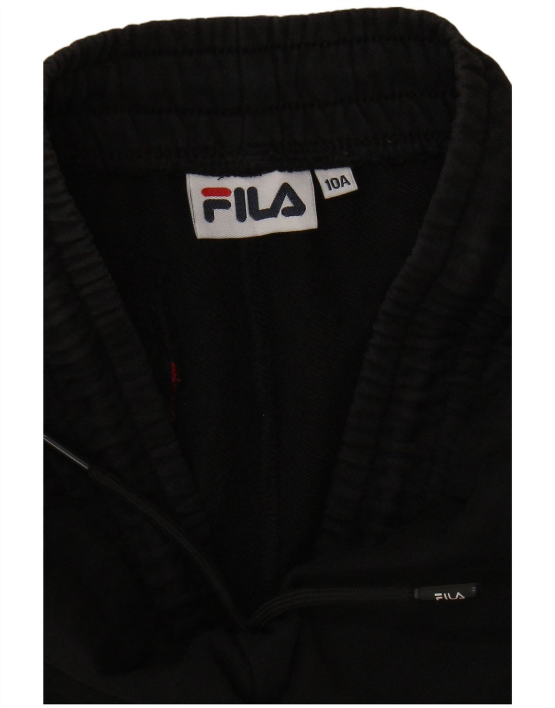 Fila Boys Graphic Tracksuit Trousers Joggers 9-10 Years  Black Cotton