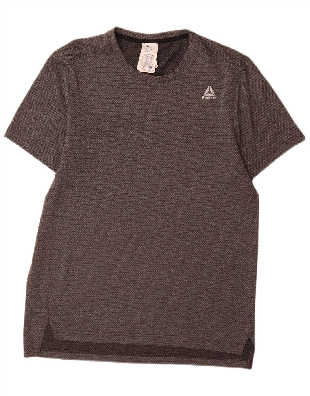 Reebok Mens Speedwick T-Shirt Top Medium Grey Polyester