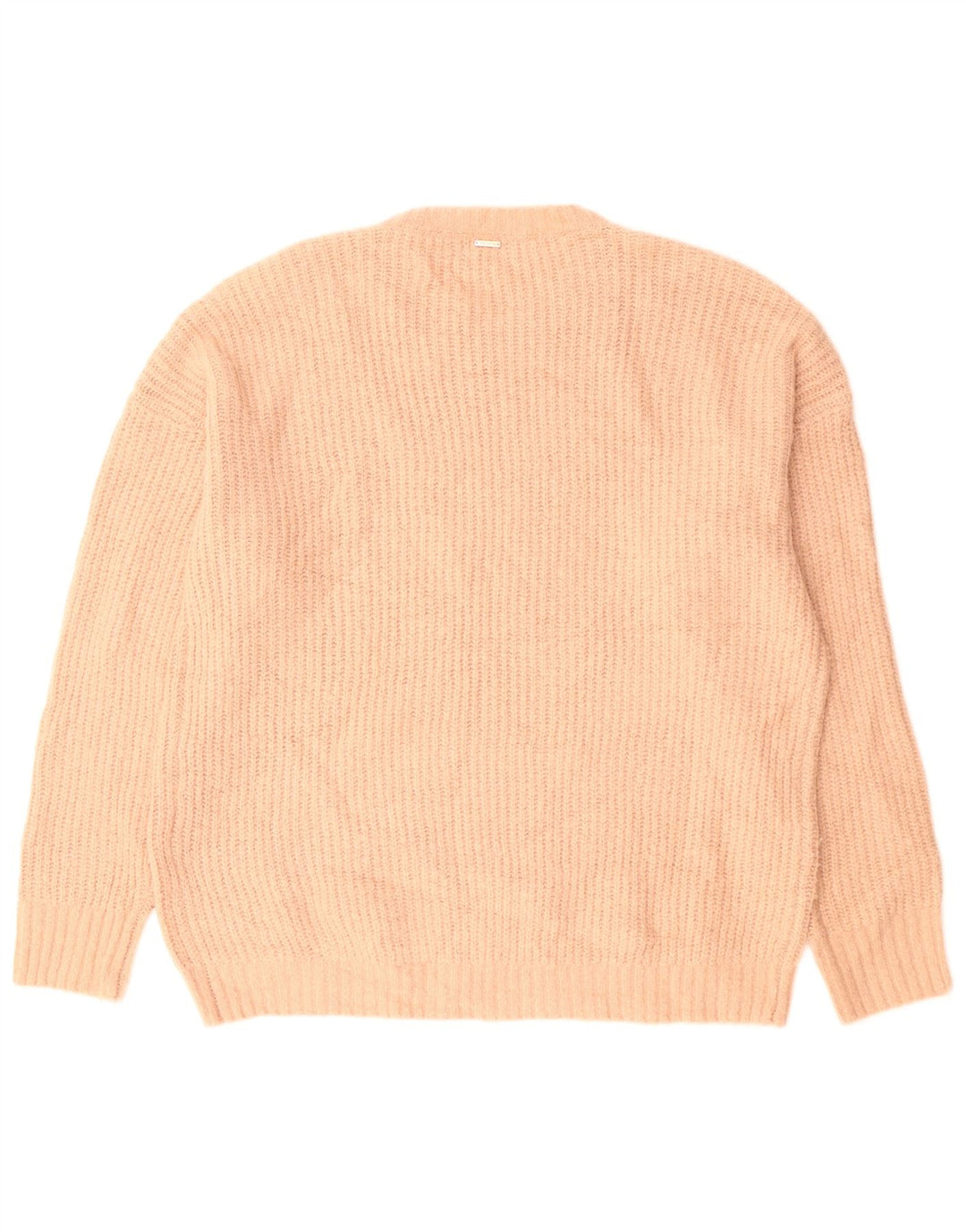 Volcom Womens Oversized Crew Neck Jumper Sweater UK 12/14 Medium Pink