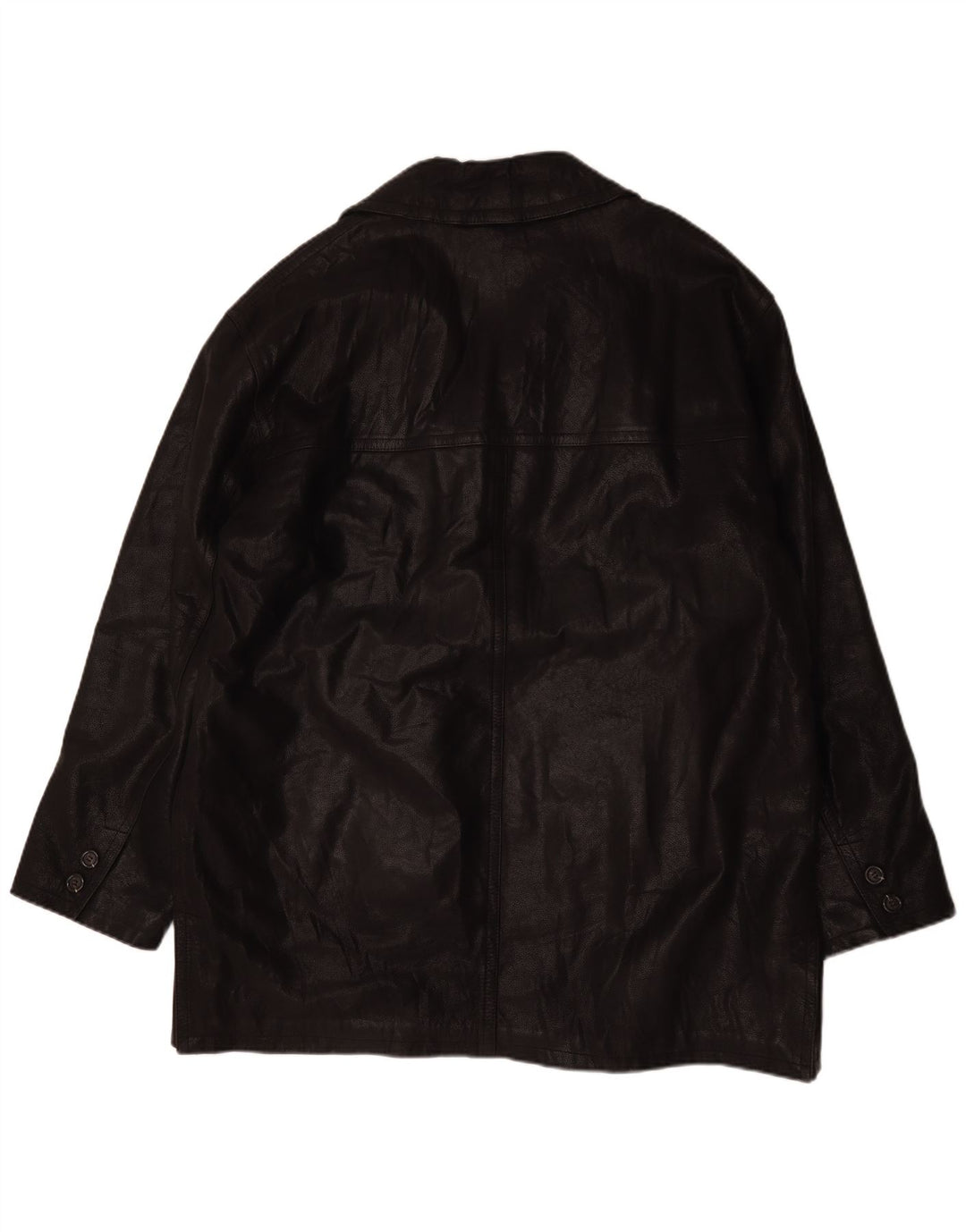 Brooklyn Mens Leather Jacket UK 44 2XL Black