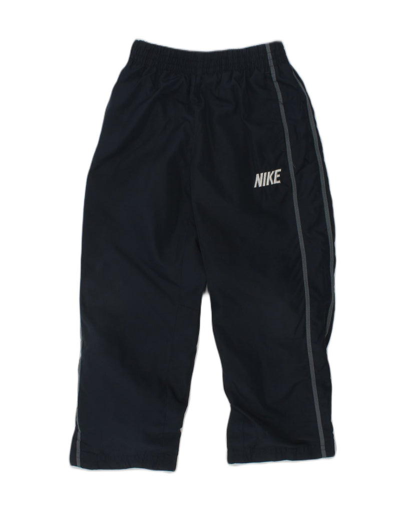 NIKE Boys Tracksuit Trousers 3-4 Years Navy Blue Polyester | Vintage Nike | Thrift | Second-Hand Nike | Used Clothing | Messina Hembry 