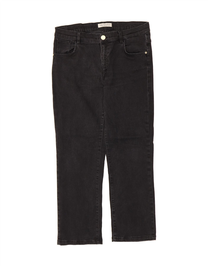 TRUSSARDI Womens Straight Jeans W33 L27 Black Vintage Trussardi and Second-Hand Trussardi from Messina Hembry 