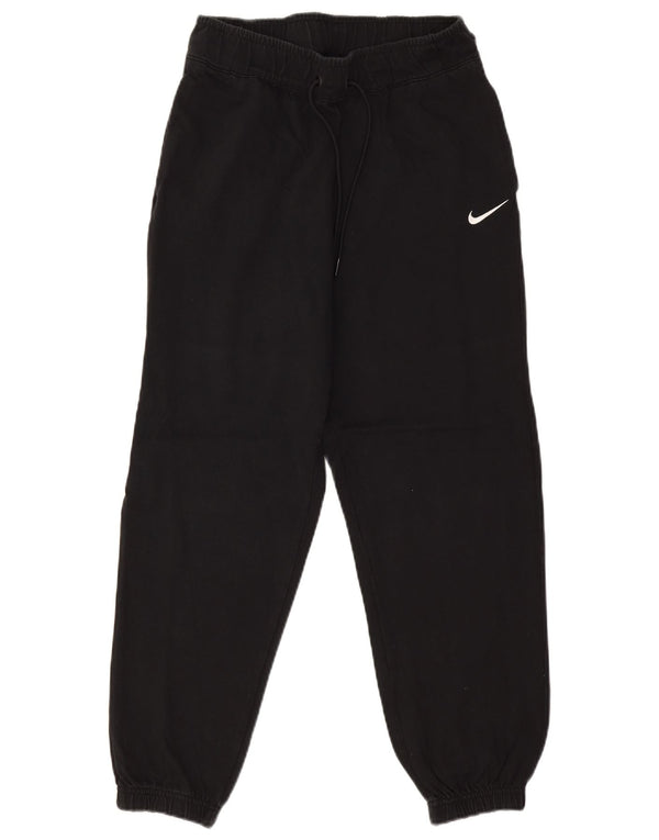 Nike Womens Tracksuit Trousers Joggers UK 10 Small Black Cotton
