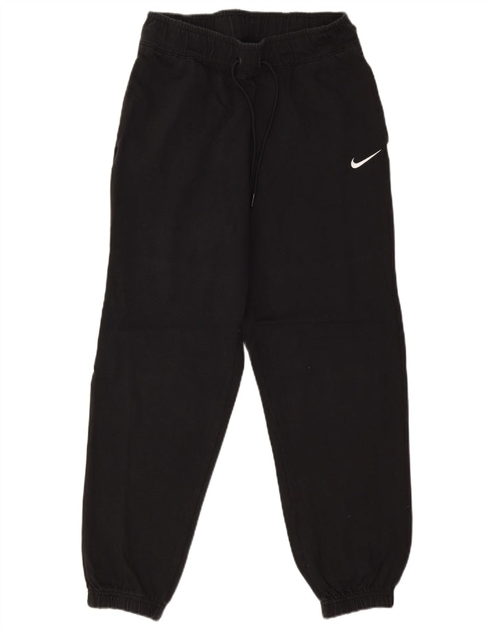 Nike Womens Tracksuit Trousers Joggers UK 10 Small Black Cotton