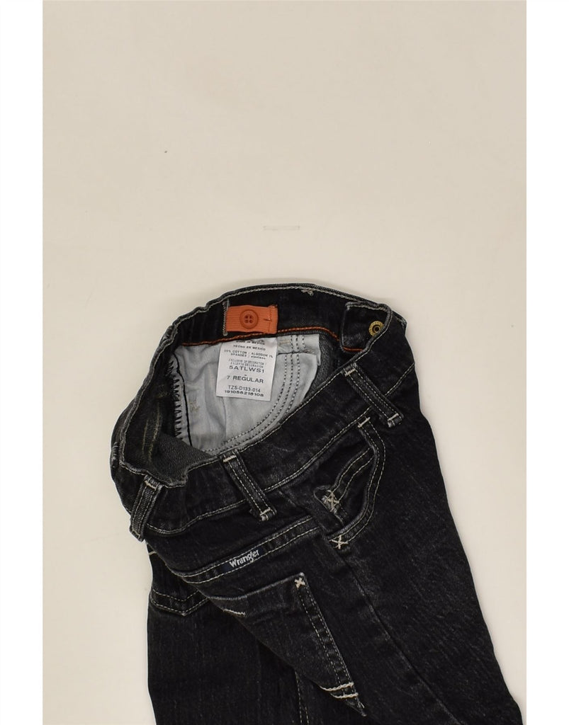 WRANGLER Boys Regular Straight Jeans 6-7 Years W23 L21 Black Cotton | Vintage Wrangler | Thrift | Second-Hand Wrangler | Used Clothing | Messina Hembry 