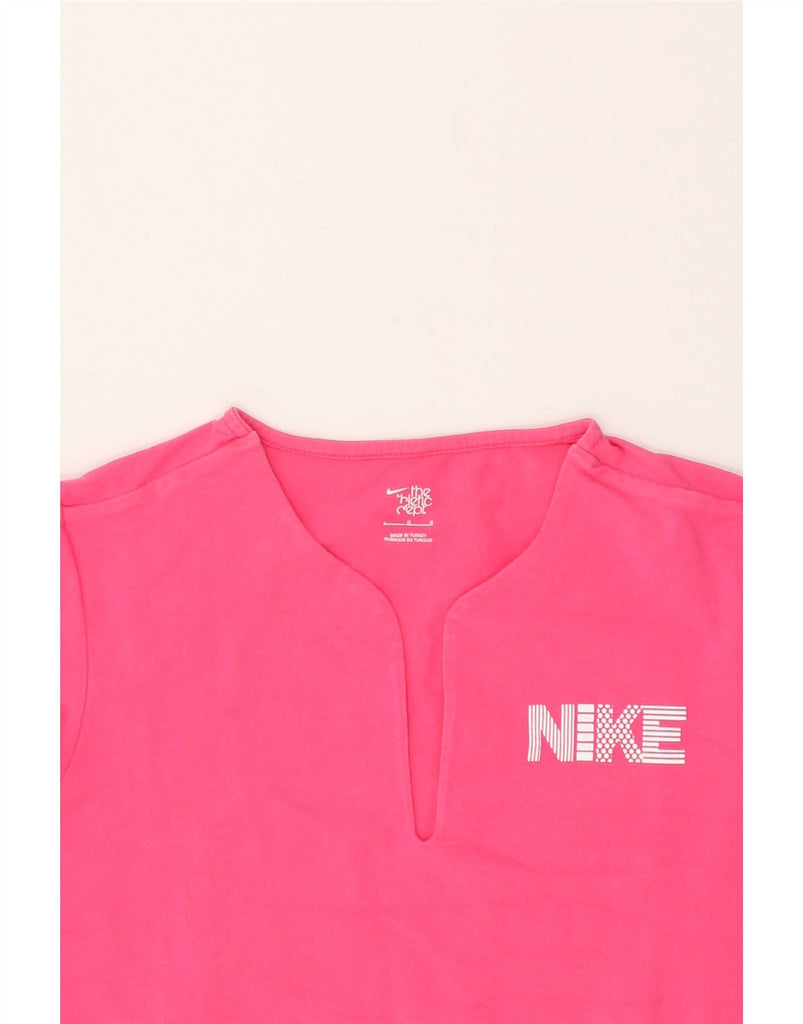 NIKE Womens T-Shirt Top UK 14 Large Pink | Vintage Nike | Thrift | Second-Hand Nike | Used Clothing | Messina Hembry 