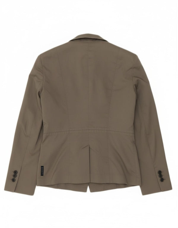 Armani Jeans Womens 2 Button Blazer Jacket EU 40 Medium Grey Cotton