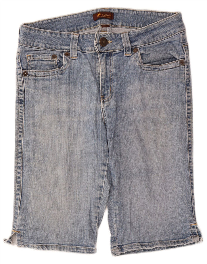 LEE Womens Denim Shorts US 11/12 Large W32  Blue Cotton