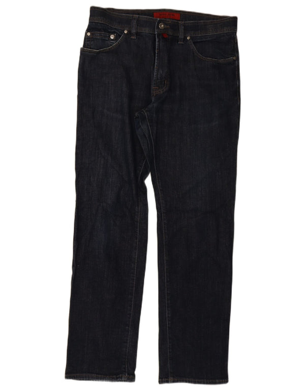 Pierre Cardin Mens Straight Jeans W34 L32 Navy Blue