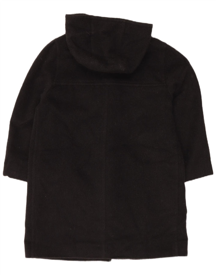 Harve Benard Womens Oversized Hooded Duffle Coat UK 16 Large Black Wool