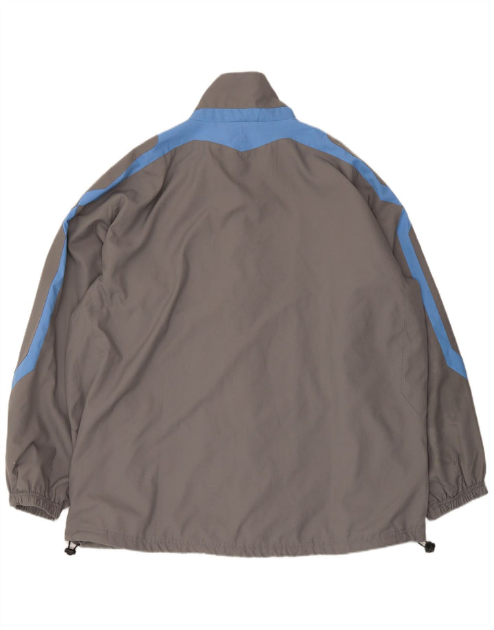 Umbro Mens Rain Jacket UK 42 XL Grey Colourblock Polyester