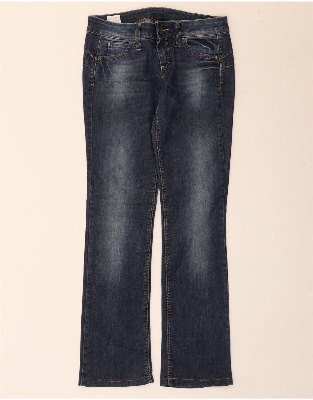 Benetton Womens Bootcut Jeans W28 L30 Blue
