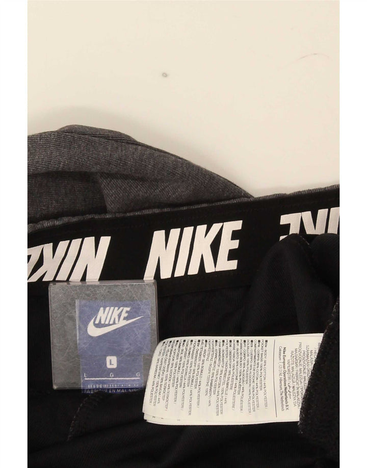 Nike Mens Tracksuit Trousers Joggers Large Grey Cotton