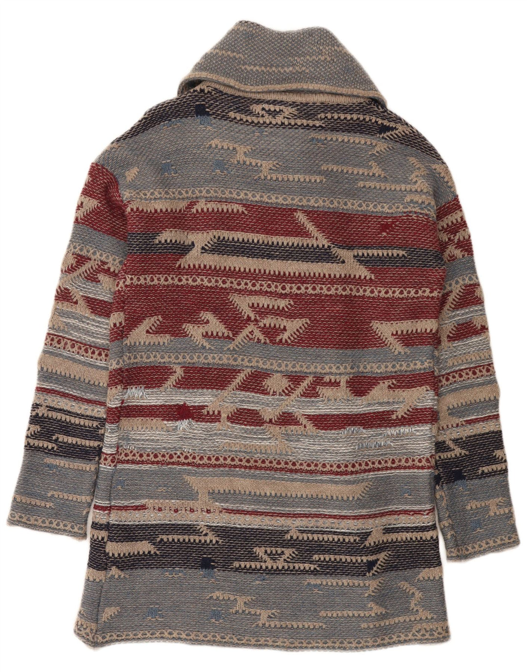 Carrera Womens Longline Cardigan Sweater One Size Multicoloured Aztec