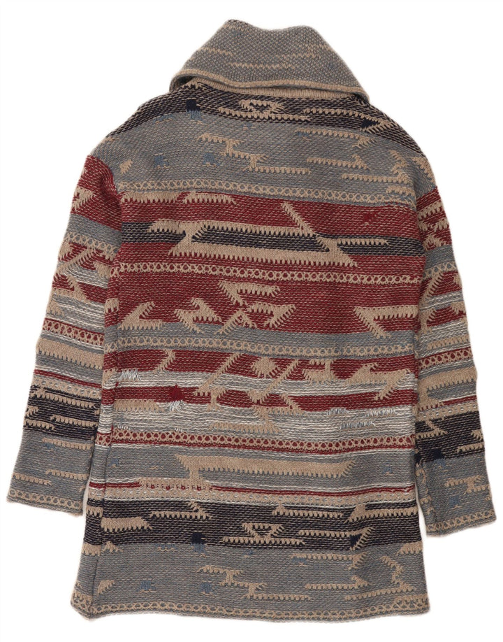 Carrera Womens Longline Cardigan Sweater One Size Multicoloured Aztec