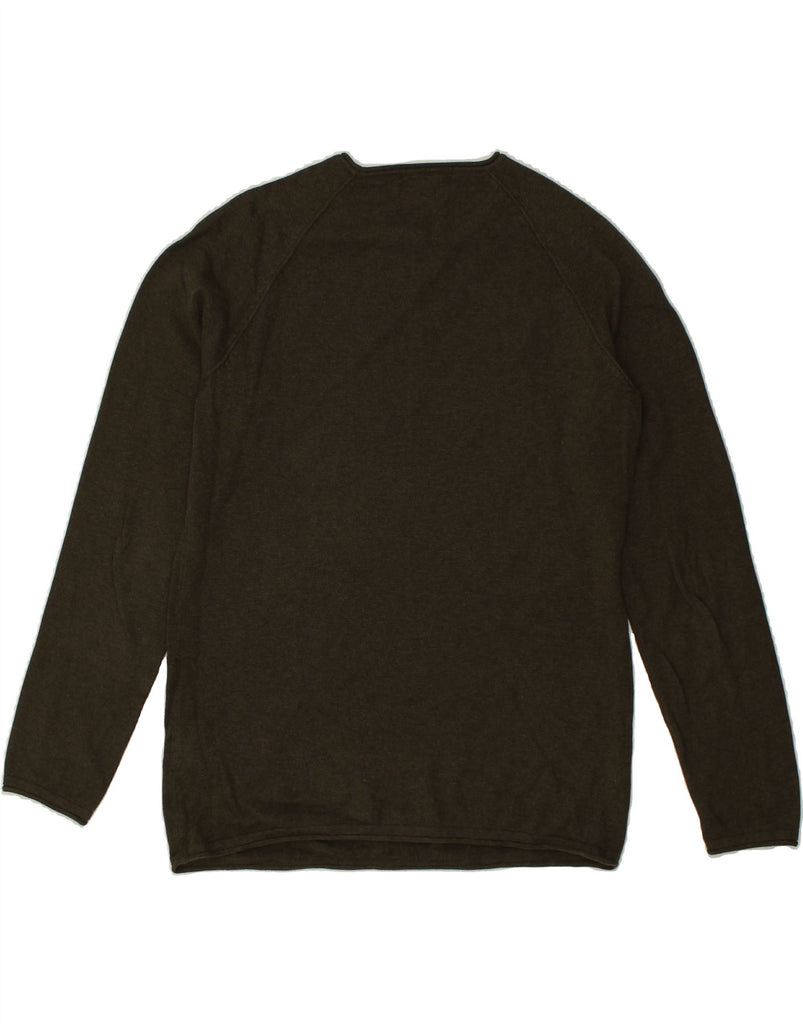 JACK & JONES Mens Sweatshirt Jumper Large Khaki Cotton | Vintage Jack & Jones | Thrift | Second-Hand Jack & Jones | Used Clothing | Messina Hembry 