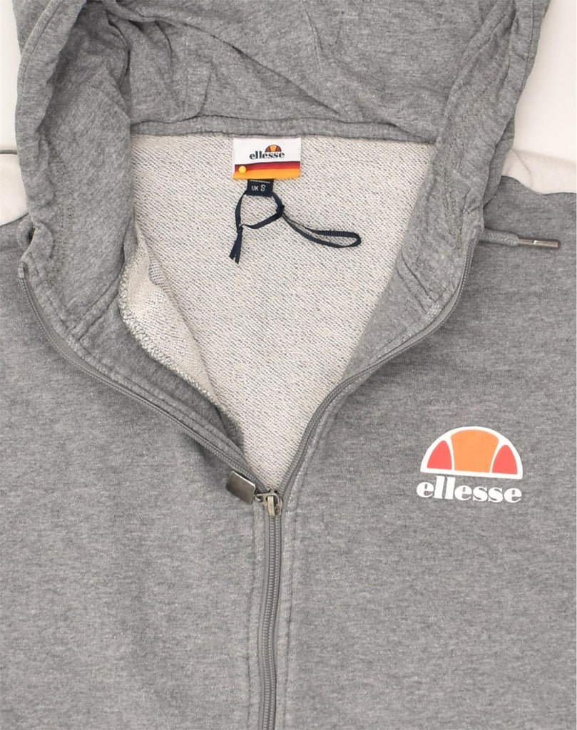 ELLESSE Mens Zip Hoodie Sweater Small Grey Cotton | Vintage Ellesse | Thrift | Second-Hand Ellesse | Used Clothing | Messina Hembry 