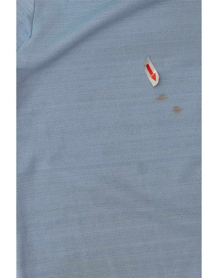 Nike Mens Dri Fit T-Shirt Top Medium Blue Polyester
