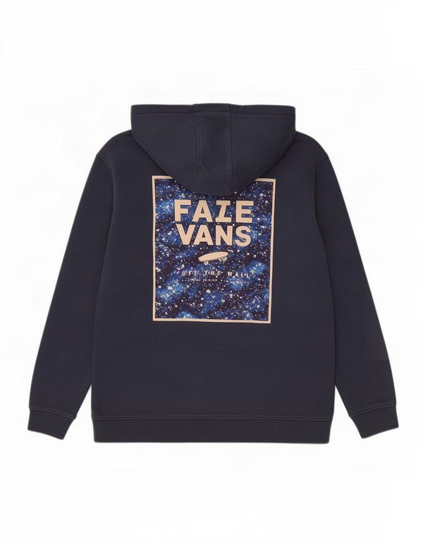 Vans Boys Graphic Hoodie Jumper 12-13 Years Large Navy Blue