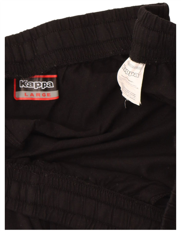 Kappa Mens Sport Shorts Large Black Cotton