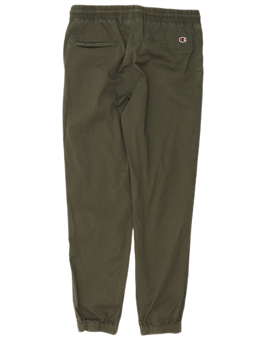 CHAMPION Mens Joggers Chino Trousers Large Green Cotton
