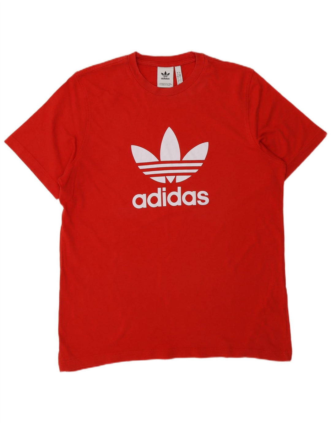 Adidas Mens Graphic T-Shirt Top Large Red Cotton