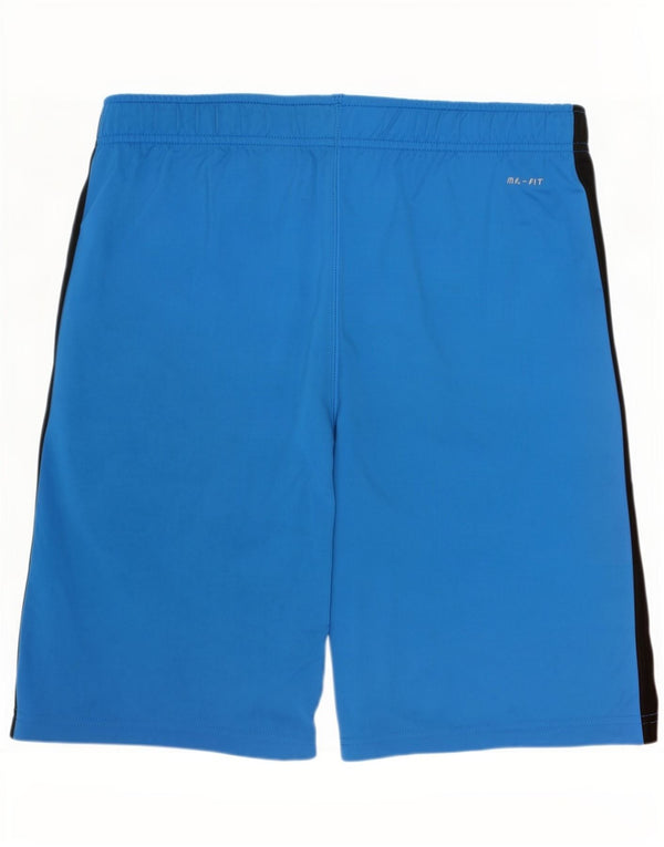 Nike Boys Dri Fit Sport Shorts 10-11 Years Medium Blue Colourblock