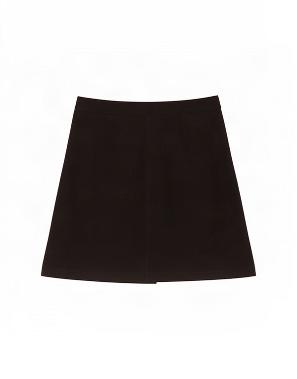 Topshop Womens Wrap Skirt UK 8 Small W28 Black Polyester