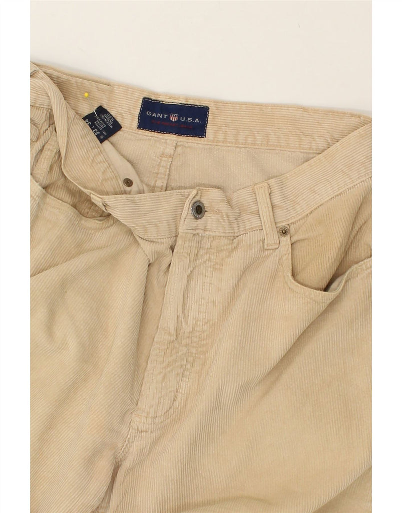 GANT Mens Tapered Corduroy Trousers W33 L29  Beige Cotton | Vintage Gant | Thrift | Second-Hand Gant | Used Clothing | Messina Hembry 