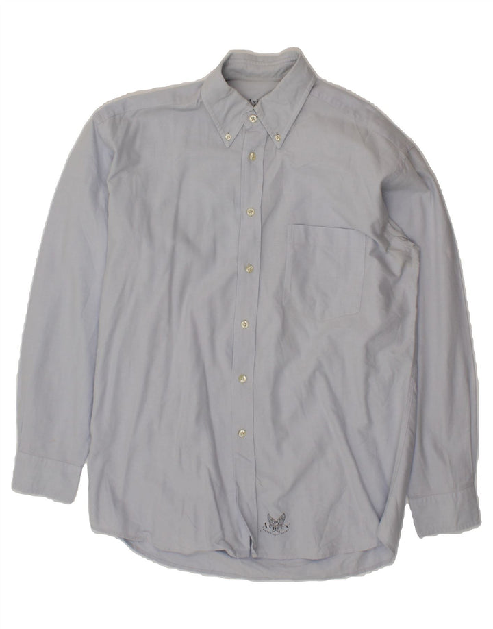 AVIREX Mens Shirt Medium Blue Cotton Vintage Avirex and Second-Hand Avirex from Messina Hembry 