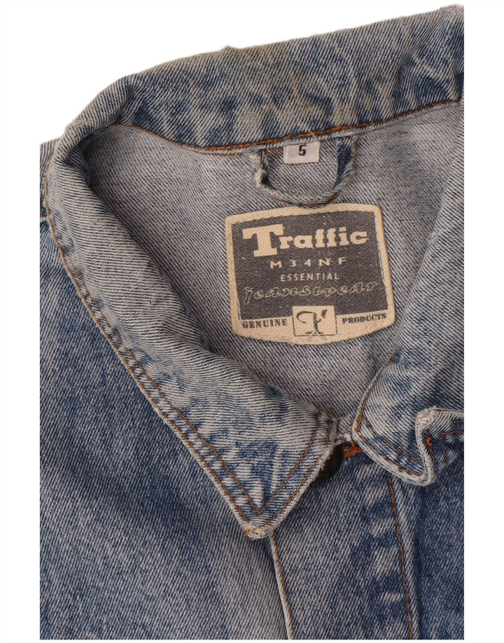 Traffic Mens Denim Jacket UK 42 XL Blue Cotton