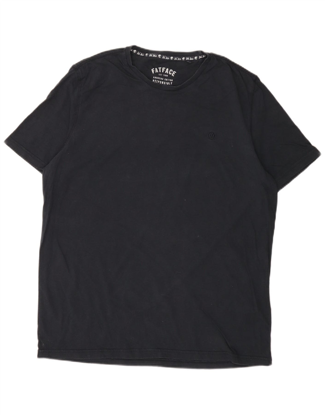 Fat Face Mens T-Shirt Top XL Navy Blue Cotton