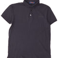 TRUSSARDI Mens Polo Shirt Medium Navy Blue Vintage Trussardi and Second-Hand Trussardi from Messina Hembry 