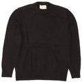 Zara Mens Crew Neck Jumper Sweater Medium Black Wool