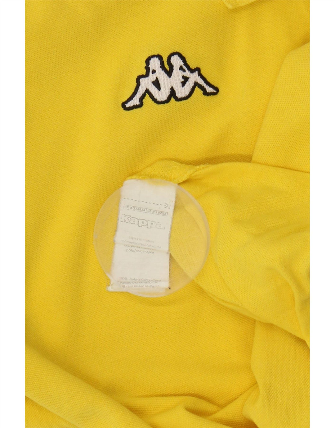 KAPPA Mens Polo Shirt Medium Yellow Cotton Vintage Kappa and Second-Hand Kappa from Messina Hembry 