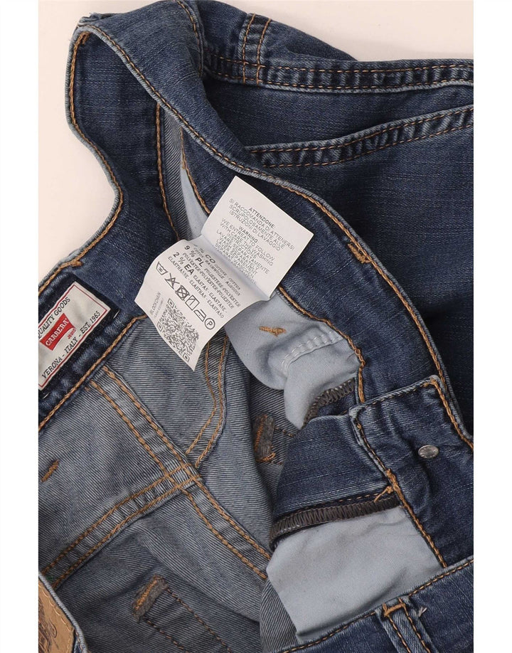 Carrera Mens 618 Denim Cargo Shorts W34 Large Blue Cotton