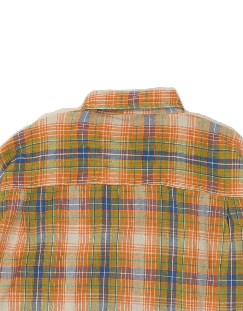 VINTAGE Mens Shirt XL Multicoloured Check Cotton | Vintage Vintage | Thrift | Second-Hand Vintage | Used Clothing | Messina Hembry 