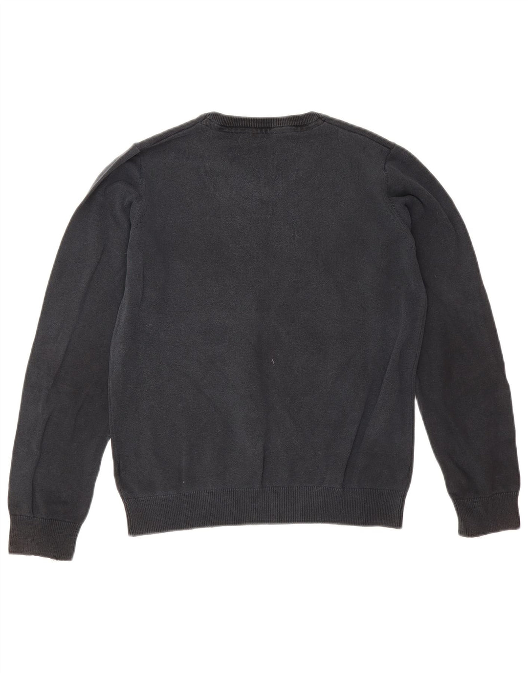Marks & Spencer Boys V-Neck Jumper Sweater 12-13 Years Black Cotton