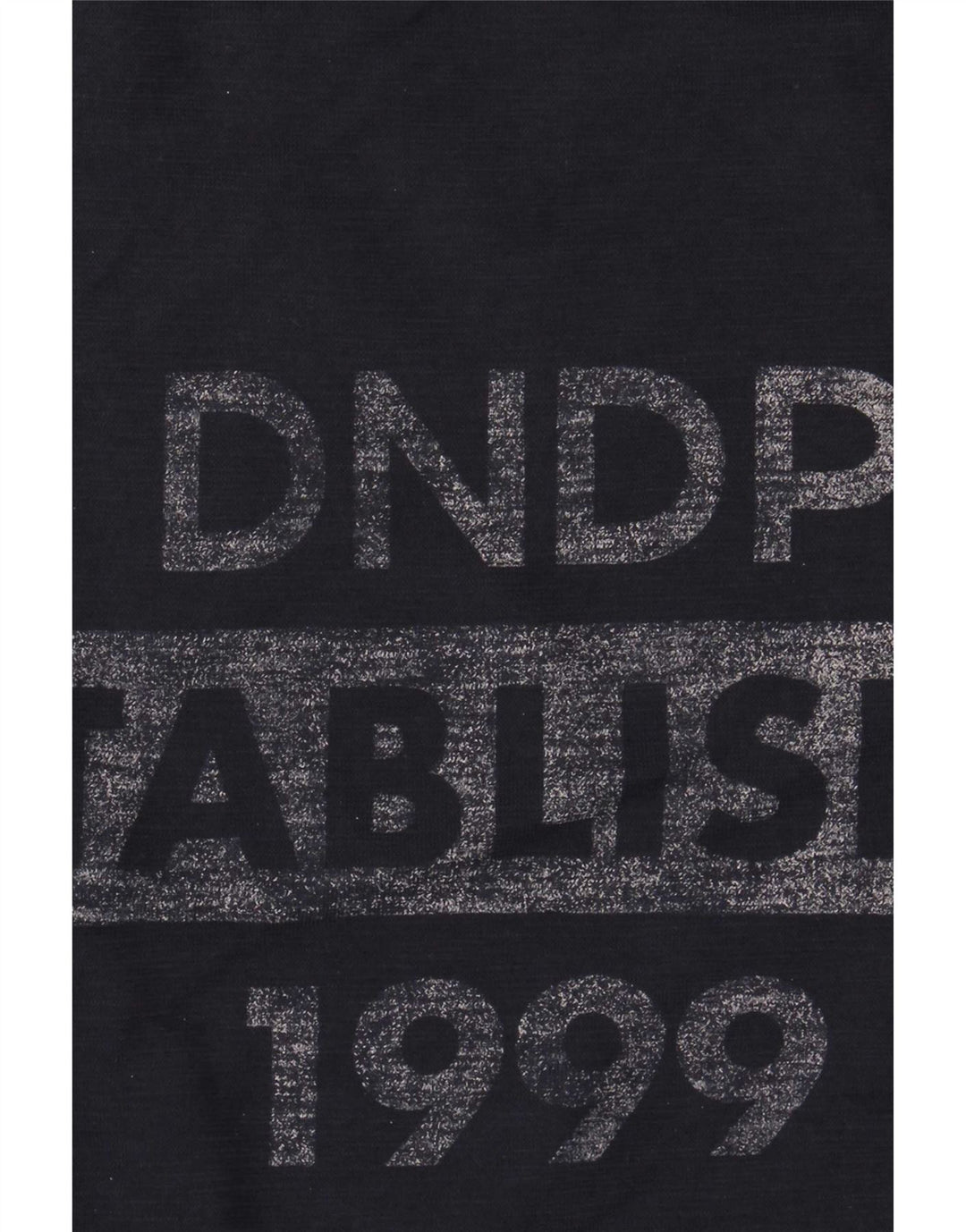 Dondup Mens Graphic T-Shirt Top Medium Navy Blue Cotton