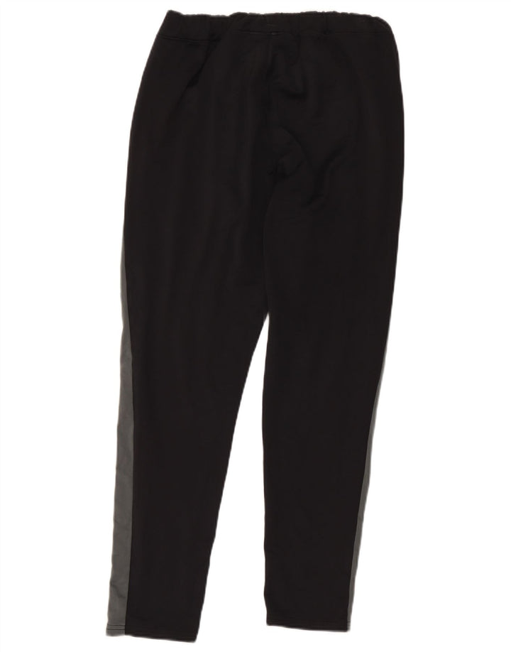 Under Armour Womens Tracksuit Trousers UK 12 Medium Black Colourblock