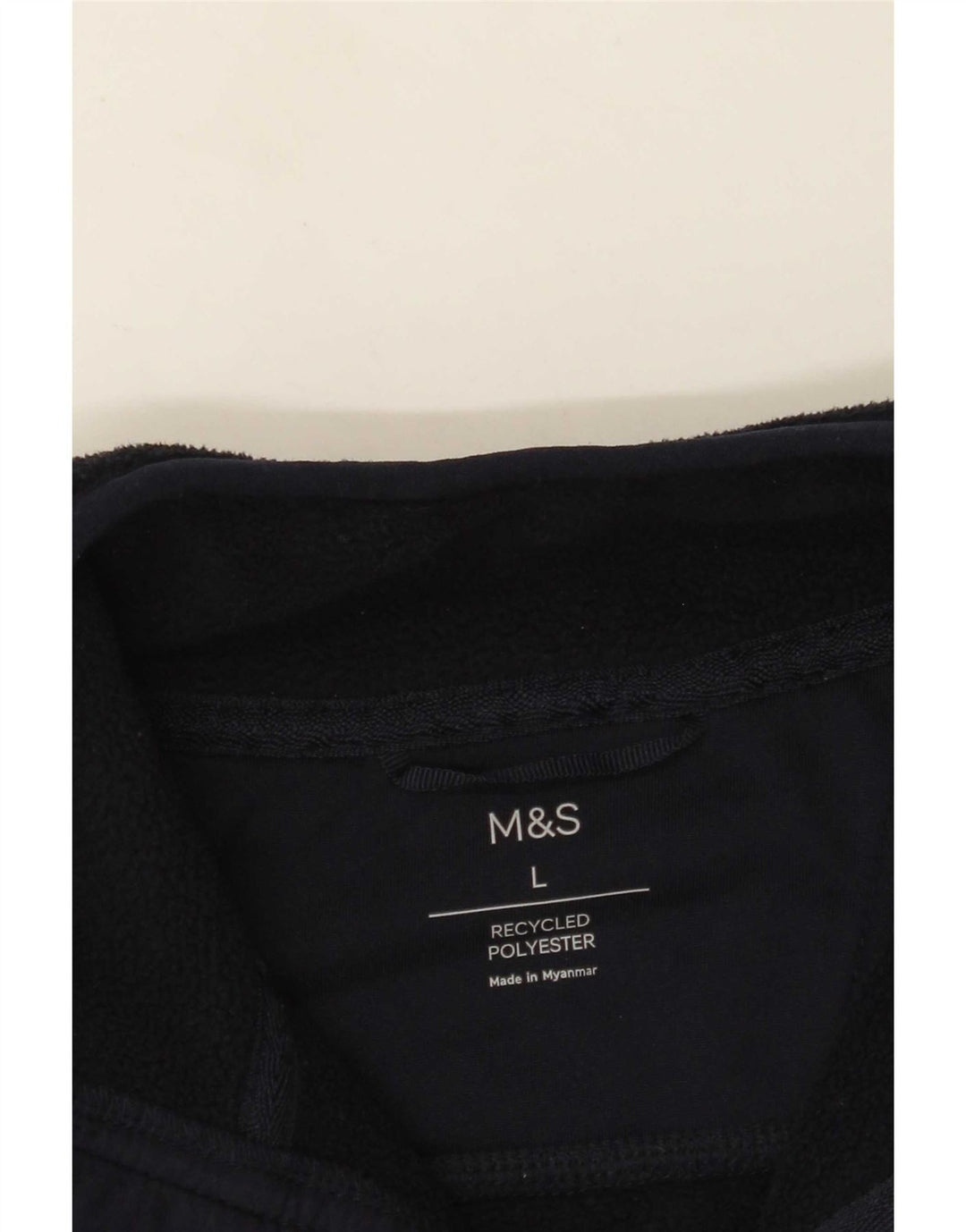 Marks & Spencer Mens Fleece Gilet UK 40 Large Navy Blue Polyester
