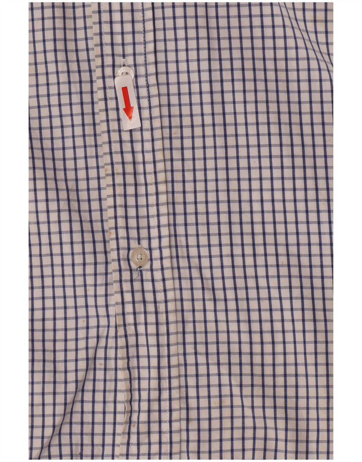 Fila Mens Shirt Medium Blue Check Cotton